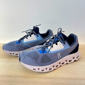 On Cloud Cloudstratus Mens Shoe 10 Blue Gray Black White